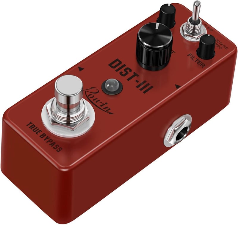 IOppWin LEF-301C Compact RAT-Style Distortion Guitar Pedal - Rowin Rat Dist with Vintage/Turbo Modes, True Bypass, Metal Shell for Beginners - Warm Analog Fuzz with Elastic Particles & Powerful Gain - Image 1